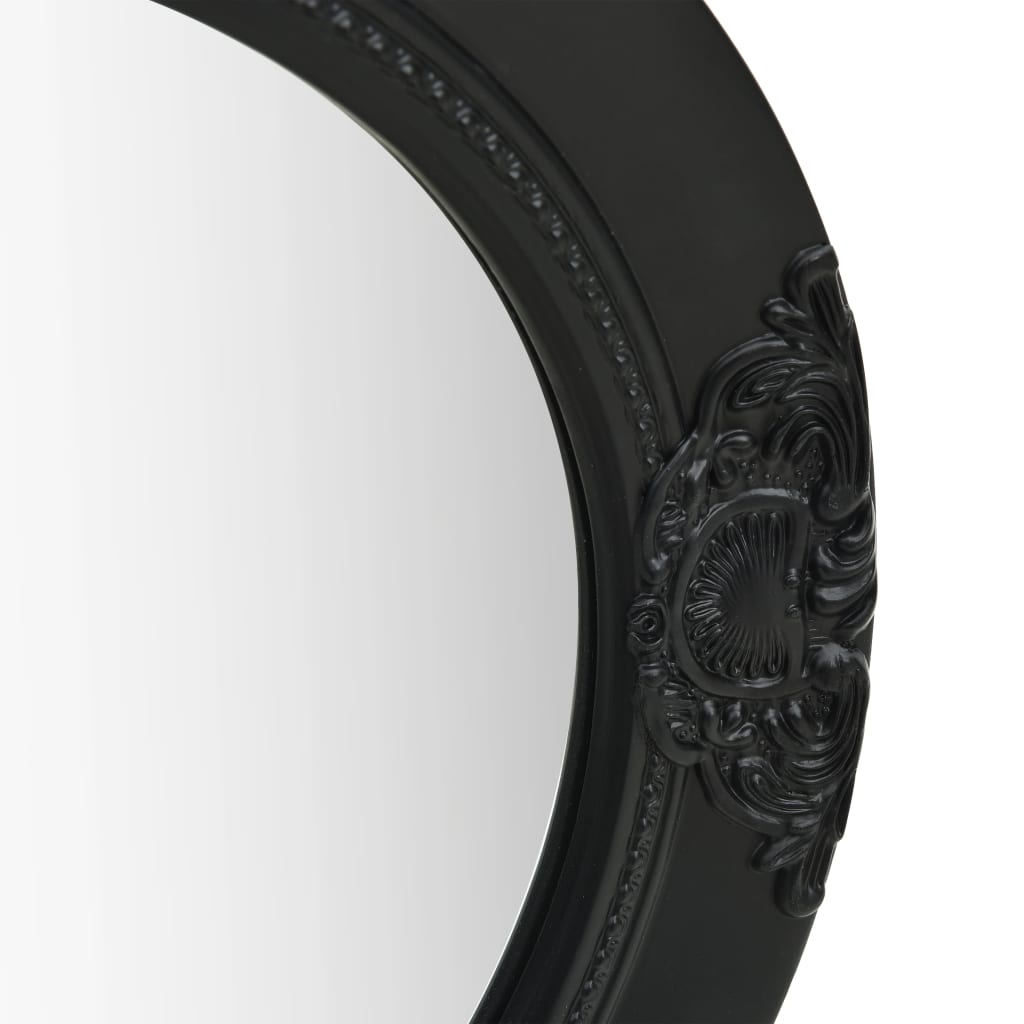 Vidaxl Wall Mirror Baroque Style 50 cm czarny