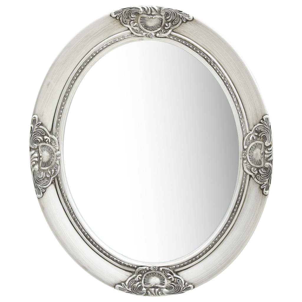 Vidaxl Wall Mirror Barroque Style 50x60 cm de color plateado