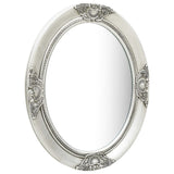 Vidaxl Wall Mirror Barock Style 50x60 cm Silverfärgad