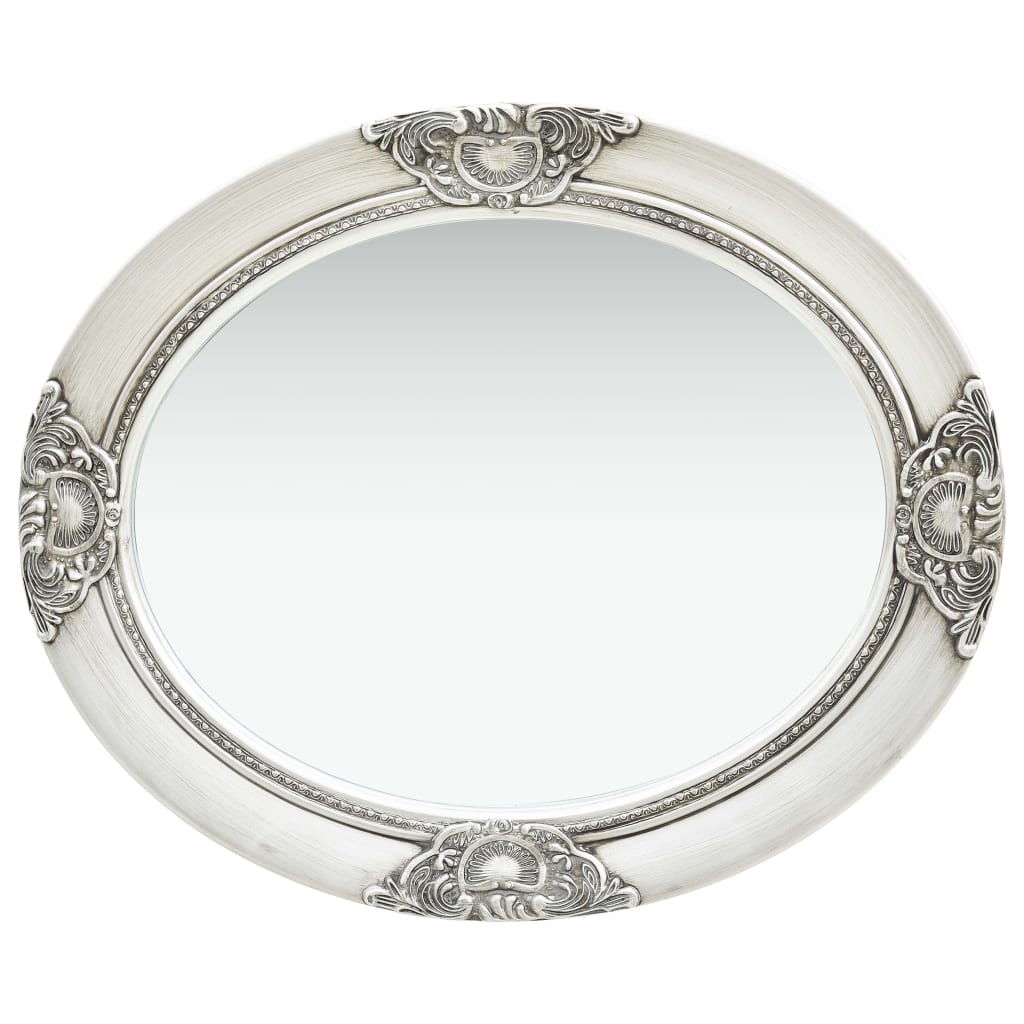 Vidaxl Wall Mirror Baroque Style 50x60 cm stříbrné barvy