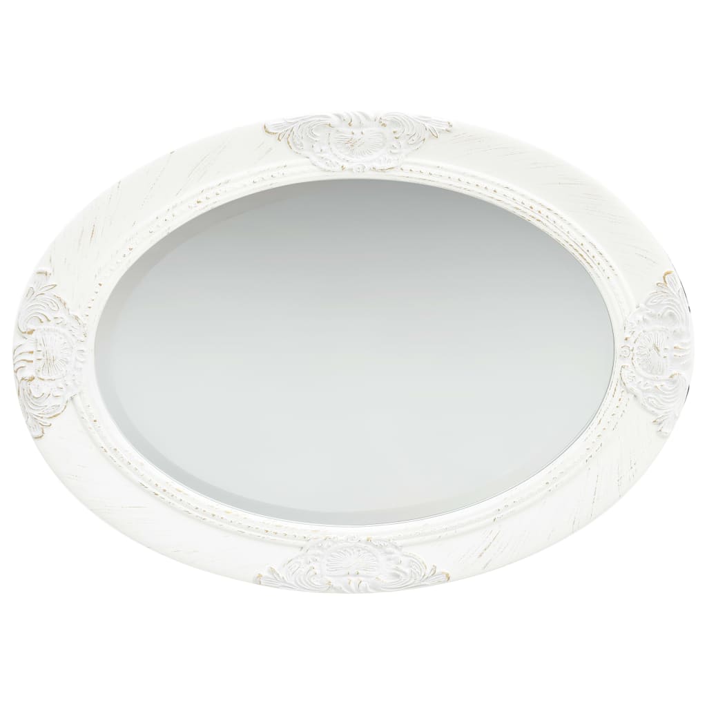 Vidaxl Wall Mirror Baroque style 50x70 cm White