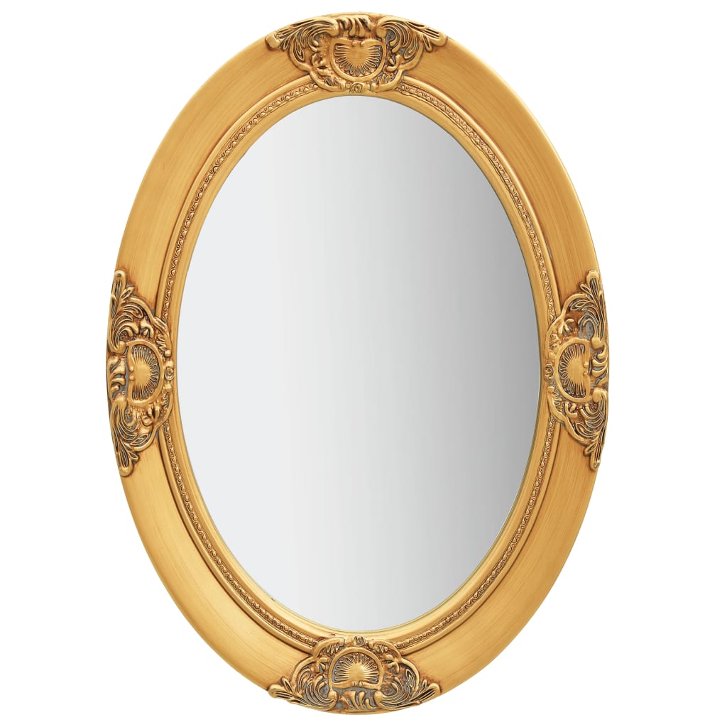 Vidaxl Wall Mirror Baroque Style 50x70 cm zlaté barvy