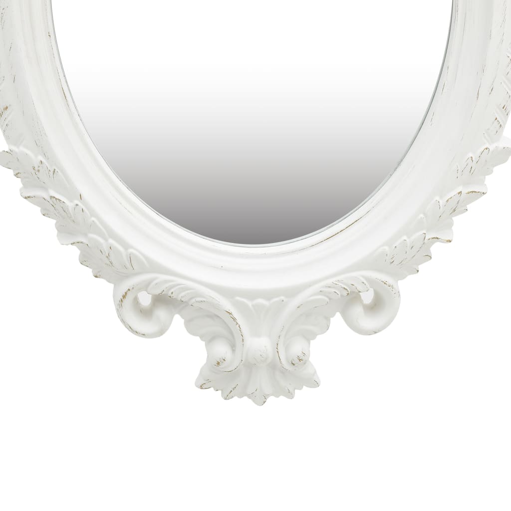 Vidaxl Wall Mirror Castle Style 56x76 cm bianco