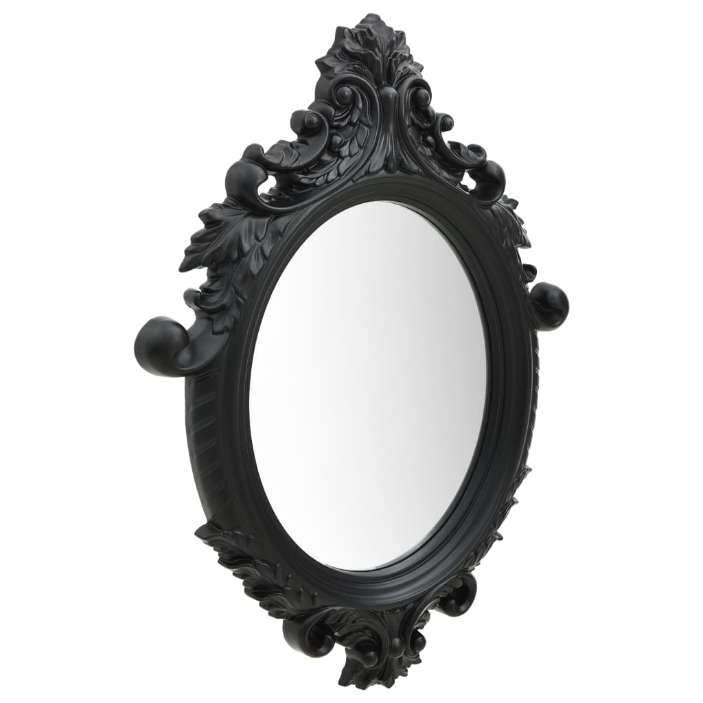 Vidaxl Wall Mirror Castle Style 56x76 cm noir