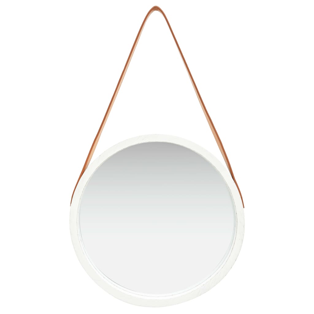 Miroir mural vidaxl avec pneu 40 cm blanc