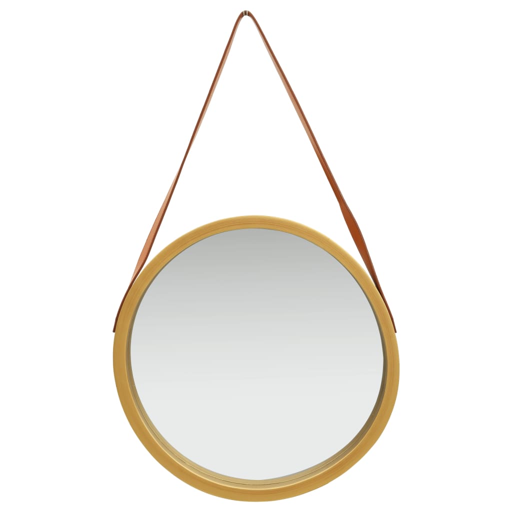 Vidaxl Wall Mirror s pneumatikou 50 cm zlaté barvy