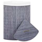 Vidaxl Hoekwasmand 60 L Bamboo Grey