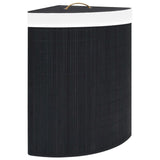 Vidaxl Hoekwasmand 60 L Bamboo Negro