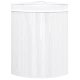 Vidaxl Hoekwasmand 60 L Bamboo White