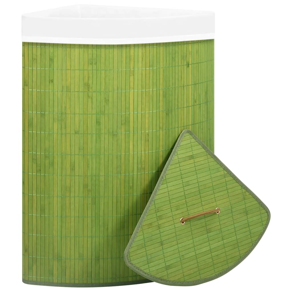 Vidaxl Hoekwasmand 60 L Bamboo Green