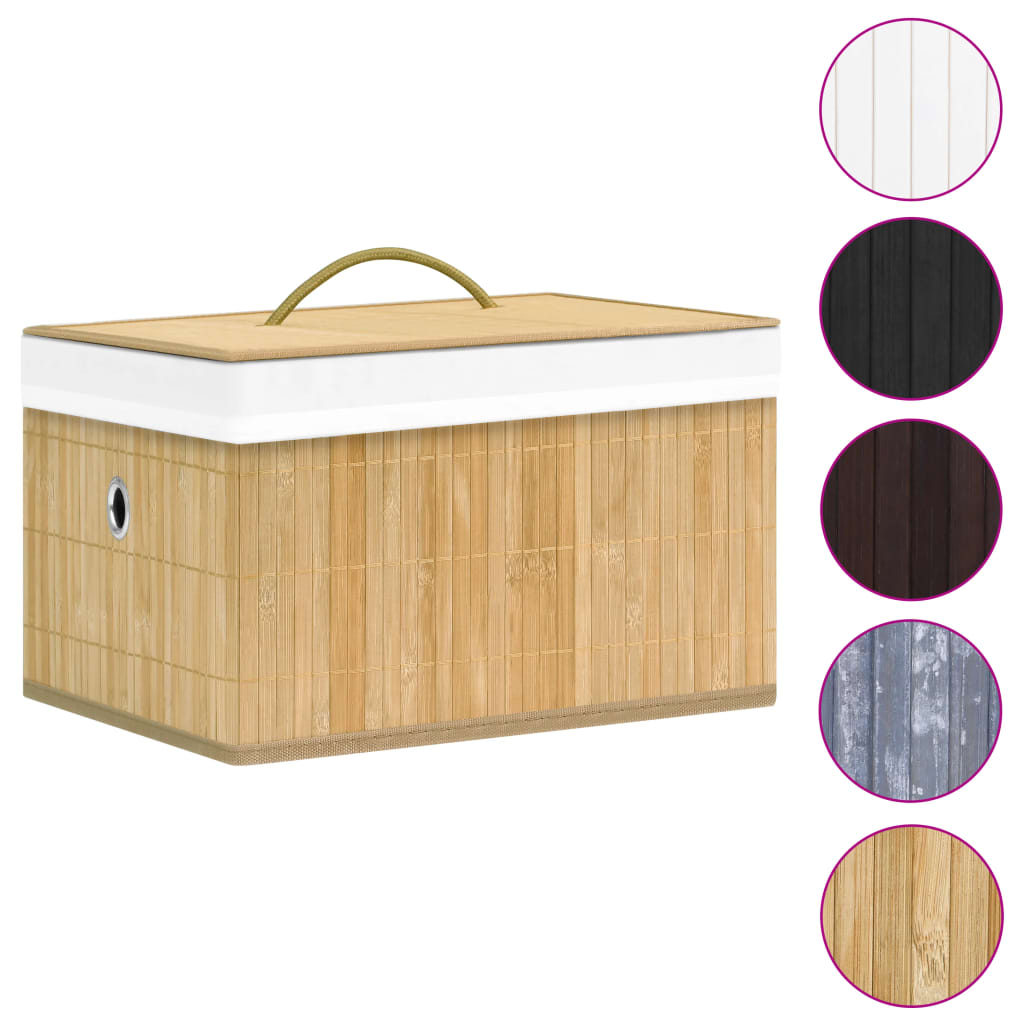 Vidaxl Storage Boxes 4 St Bamboo