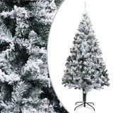 Vidaxl Kunstkerstboom s snegom 240 cm zelena