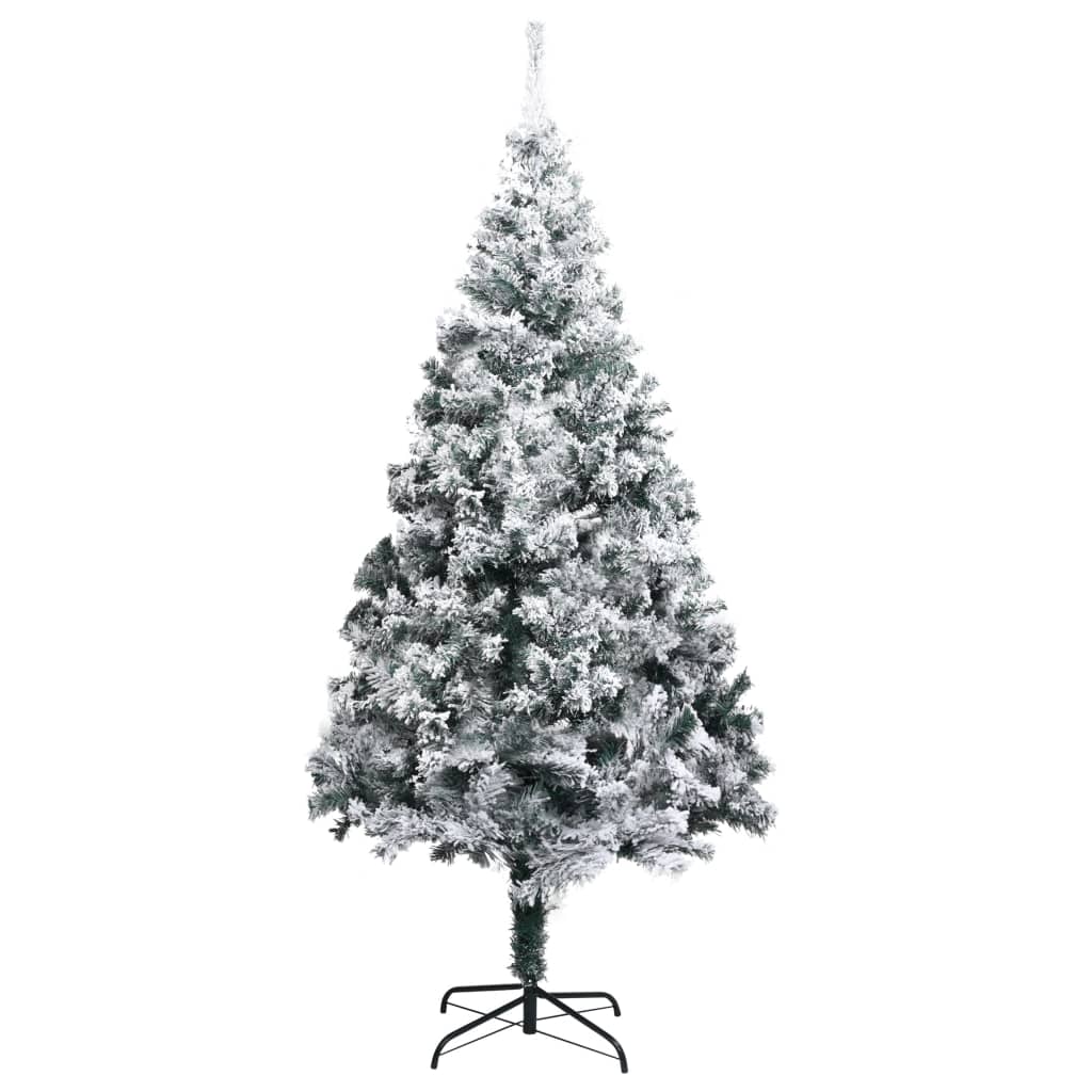 Vidaxl Kunstkerstboom s snegom 240 cm zelena