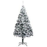 Vidaxl Kunstkerstboom s snegom 240 cm zelena