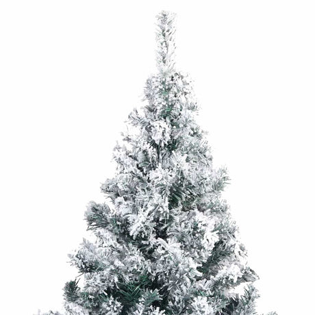 Vidaxl kunstkerstboom met sneeuw 240 cm groen