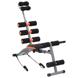 Vidaxl Entrenador muscular abdominal en forma de L con cables elásticos