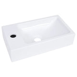 Vidaxl washbasin 400x220x90 mm smc bílá