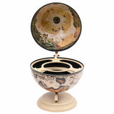 Vidaxl globebar tafelmodel eucalyptushout wit