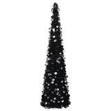VidaXL Kunstkerstboom pop-up 180 cm PET zwart