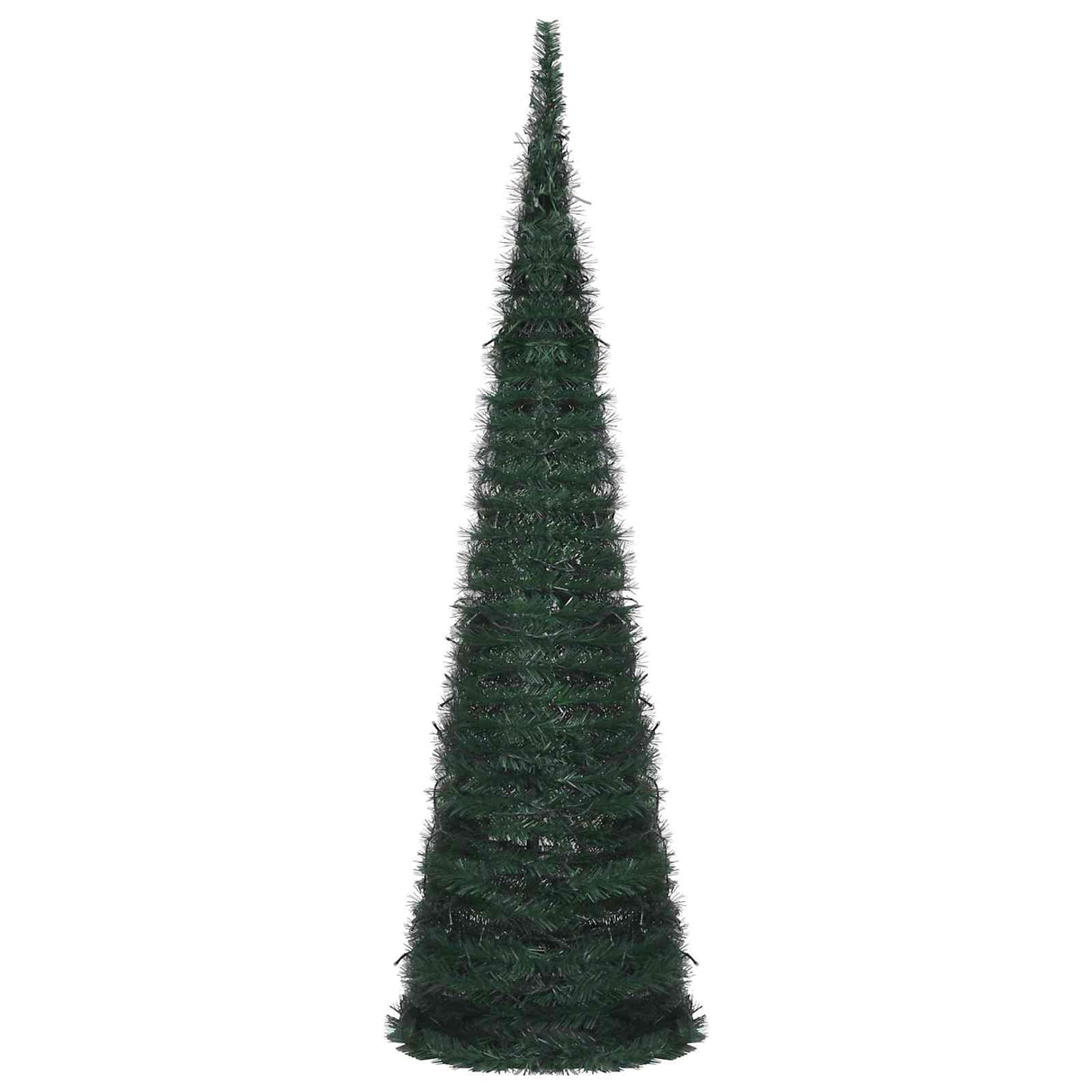 Vidaxl kerstboom with led string lights groen 150 x 150 cm pvc
