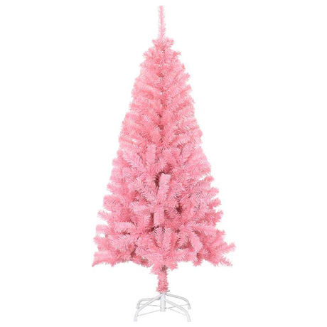 Vidaxl kunstkerstboom met standaard 150 cm pvc roze