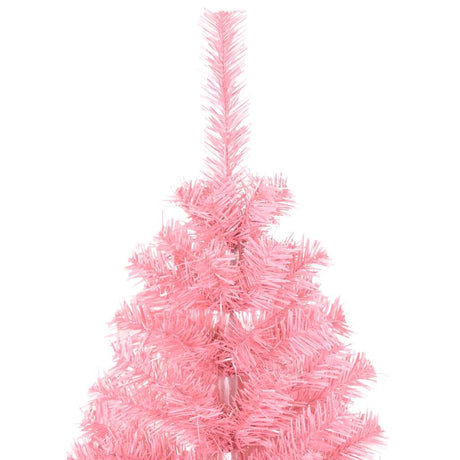 Vidaxl kunstkerstboom met standaard 150 cm pvc roze