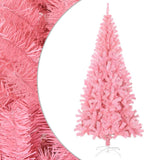 Vidaxl Kunstkerstboom med standard 210 cm PVC rosa