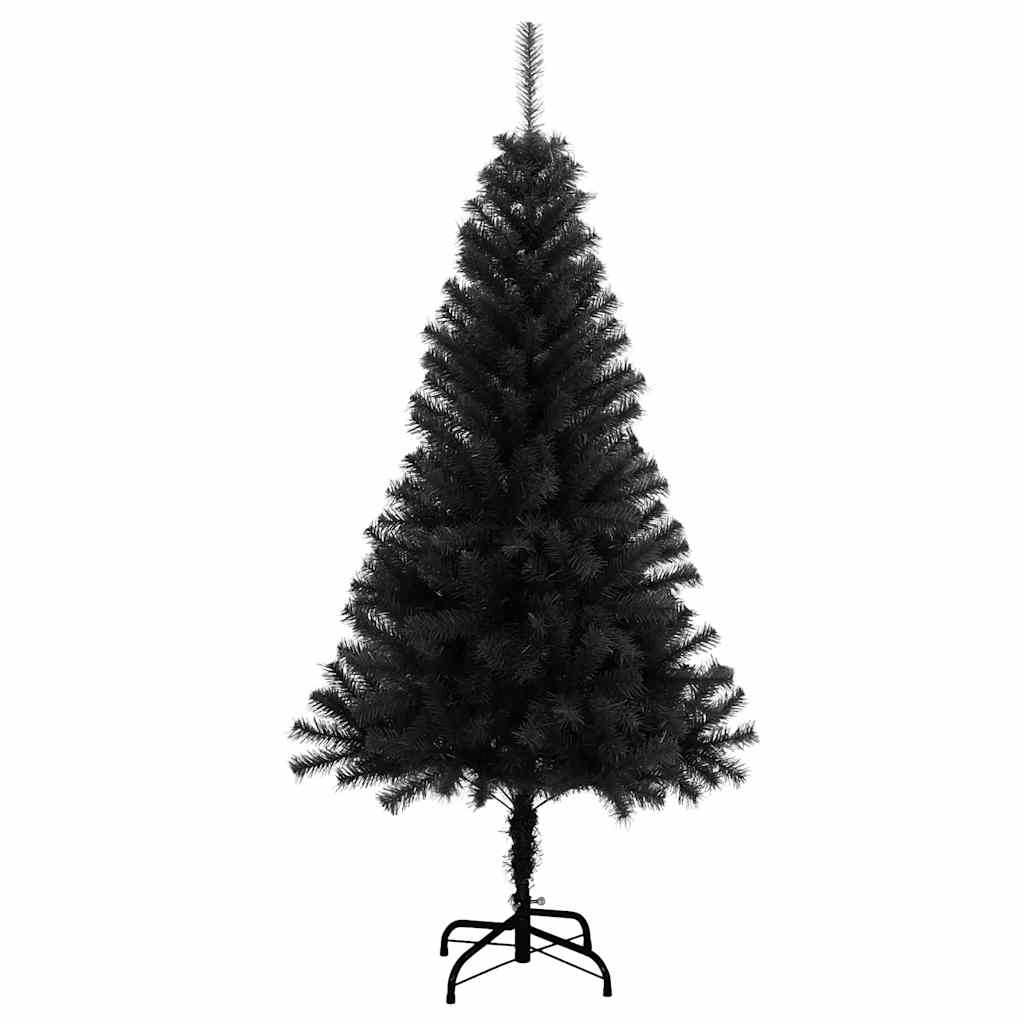 Vidaxl Kunstkerstboom med standard 150 cm PVC sort