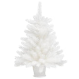 VidaXL Kunstkerstboom met levensechte naalden 65 cm wit