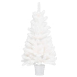 VidaXL Kunstkerstboom met levensechte naalden 90 cm wit