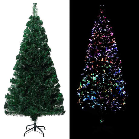 Vidaxl kunstkerstboom met standaard 150 cm glasvezel groen