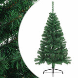 Vidaxl Kunstkerstboom med standard halv 150 cm PVC grønn