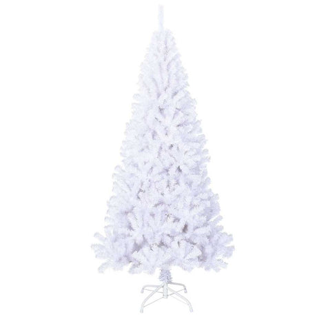 Vidaxl kunstkerstboom met dikke takken 240 cm pvc wit