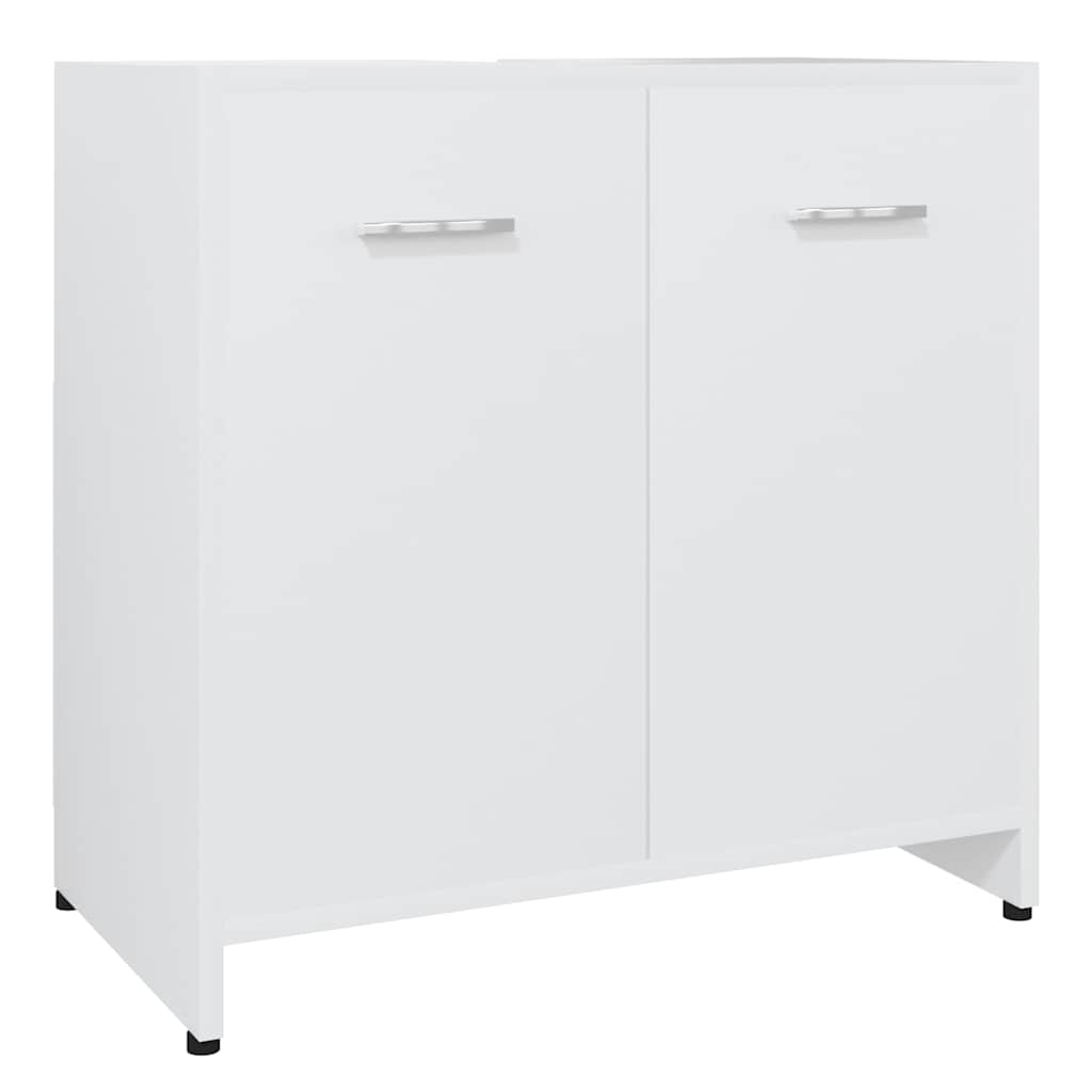 Vidaxl badkamerkast 60x33x61 cm bewerkt hout wit