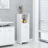 Vidaxl badkamerkast 30x30x95 cm bewerkt hout wit
