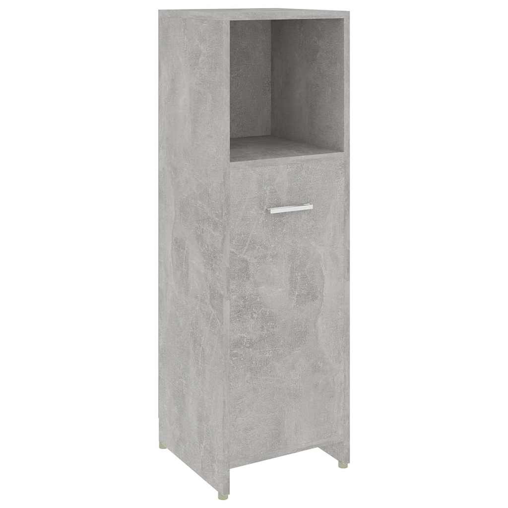 Vidaxl badkamerkast 30x30x95 cm bewerkt hout betongrijs