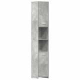 Vidaxl badkamerkast 30x30x183,5 cm bewerkt hout betongrijs