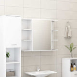 Vidaxl badkamerspiegelkast 80x20,5x64 cm bewerkt hout wit