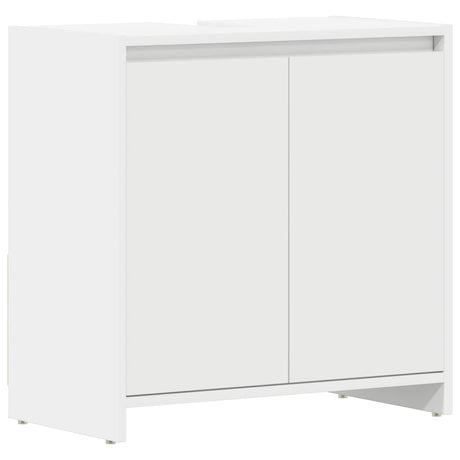 Vidaxl badkamerkast 60x33x61 cm bewerkt hout wit