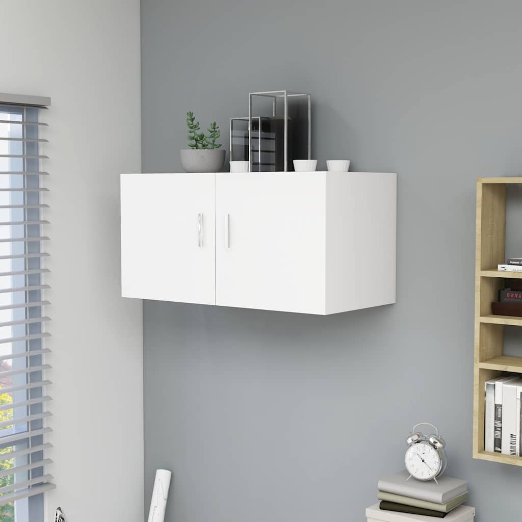 Vidaxl hangkast 80x39x40 cm bewerkt hout wit