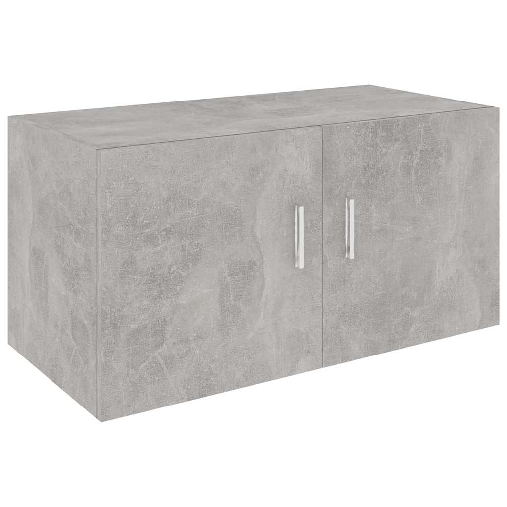 Vidaxl hangkast 80x39x40 cm bewerkt hout betongrijs