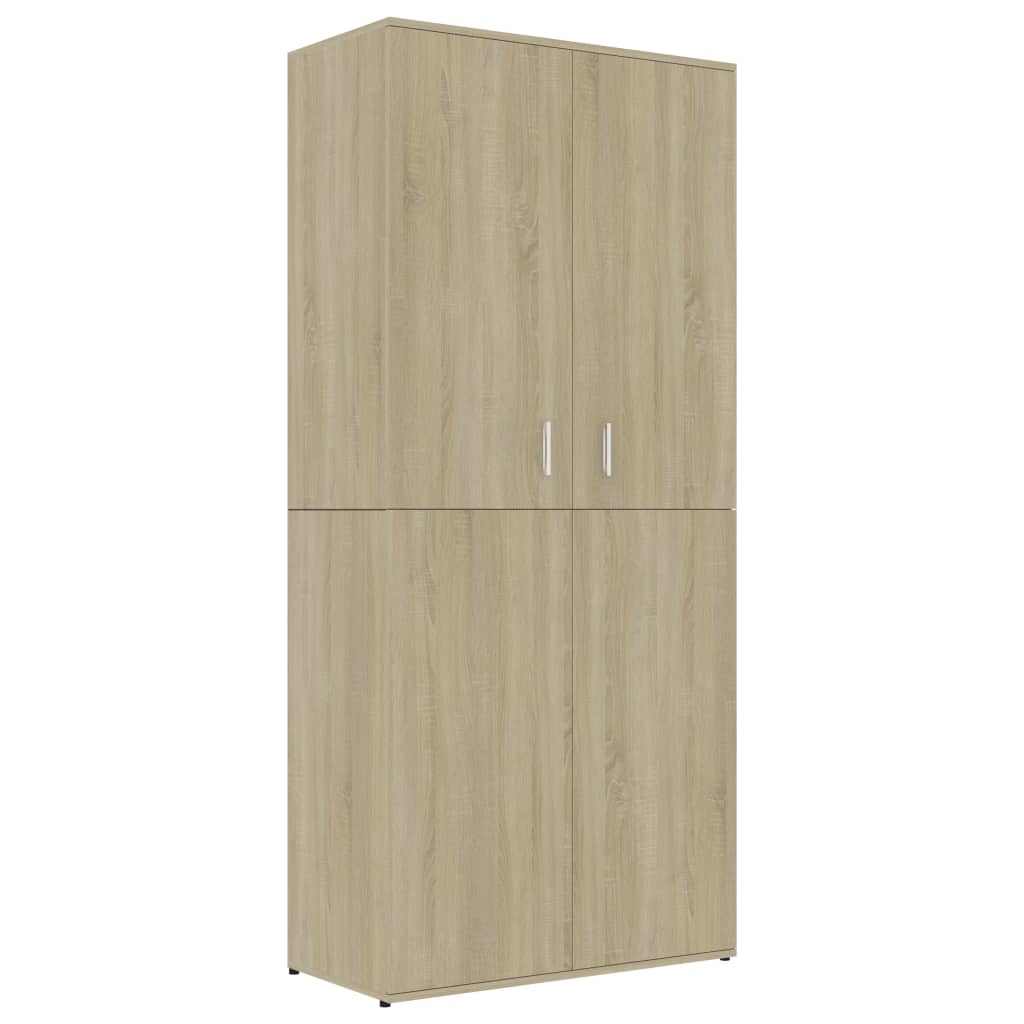 Vidaxl Schuhschrank 80x39x178 cm Propertiertes Holz Sonoma Oak gefärbt