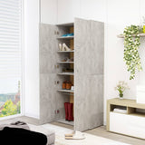 VidaXL shoe cabinet 80x39x178 cm processed wood concrete price