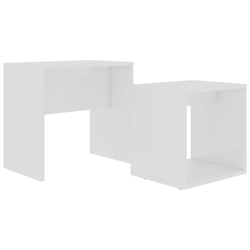 Vidaxl salontafelset 48x30x45 cm bewerkt hout wit