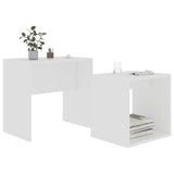 Vidaxl salontafelset 48x30x45 cm bewerkt hout wit