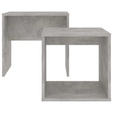 Vidaxl salontafelset 48x30x45 cm bewerkt hout betongrijs