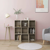 Vidaxl boekenkast 90x30x90 cm bewerkt hout sonoma eikenkleurig