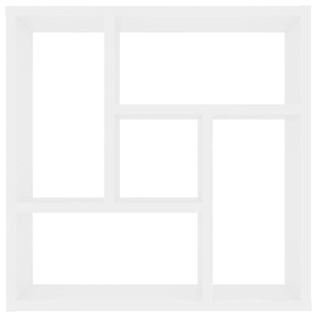 Vidaxl wandschap 45x16x45 cm bewerkt hout wit