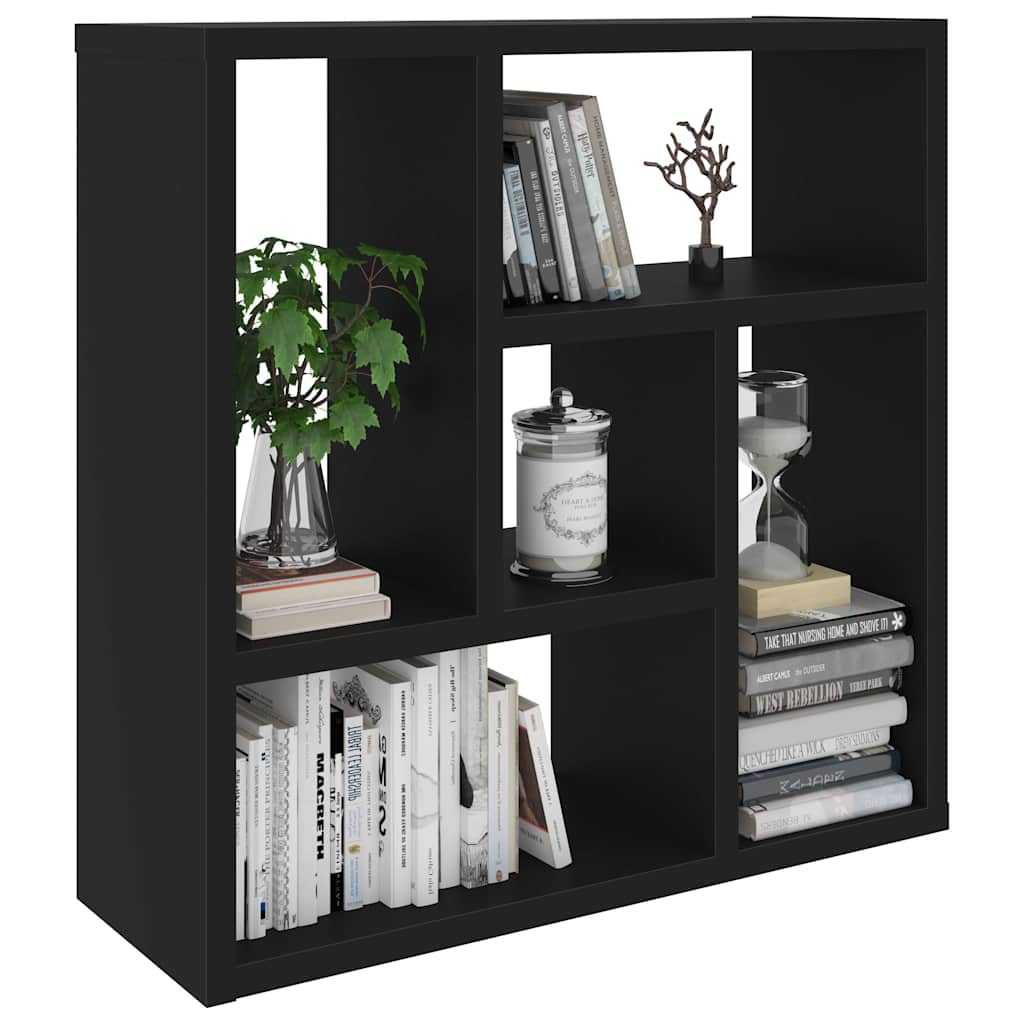Vidaxl wandschap 45,1x16x45,1 cm bewerkt hout zwart