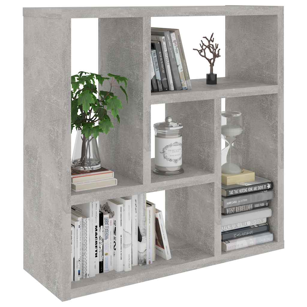 Vidaxl wandschap 45,1x16x45,1 cm bewerkt hout betongrijs